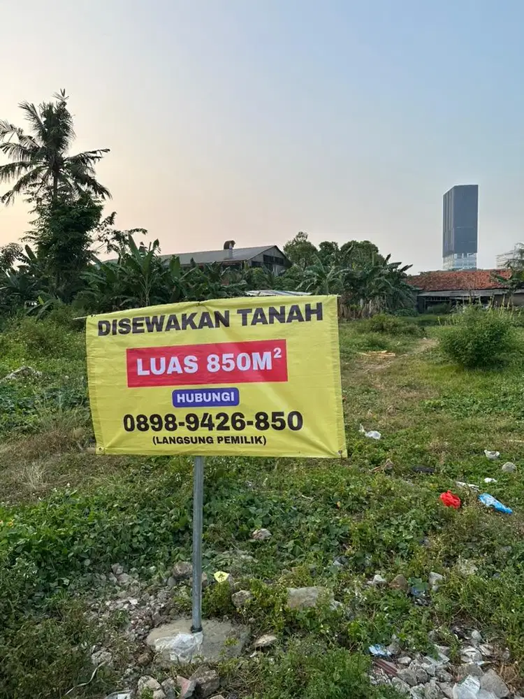 DISEWAKAN TANAH DATAR DAN STRATEGIS KAWASAN ALAM SUTERA – KUNCIRAN