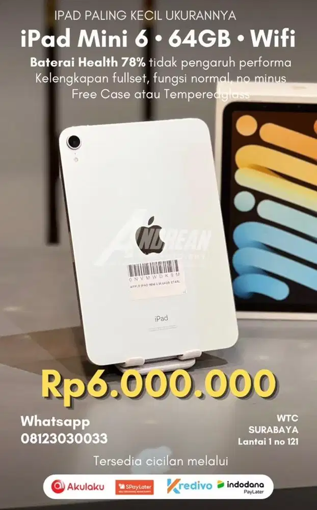 ipad mini 6 64gb wifi only