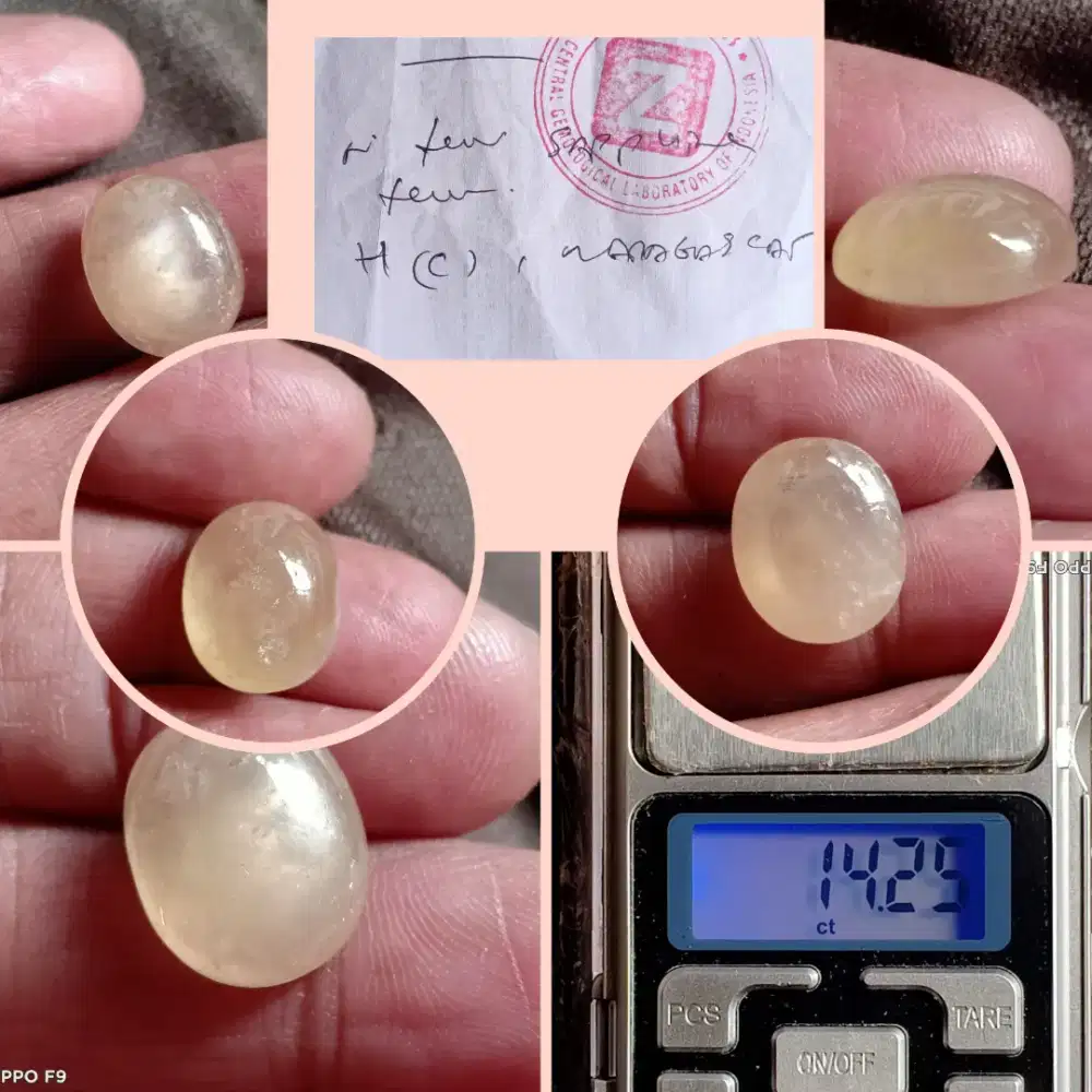 Batu Natural Yellow Sapphire 14 ct
