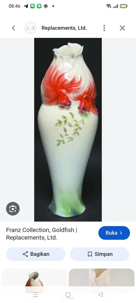 Vas keramik original dari franz collection (franz poecelain)