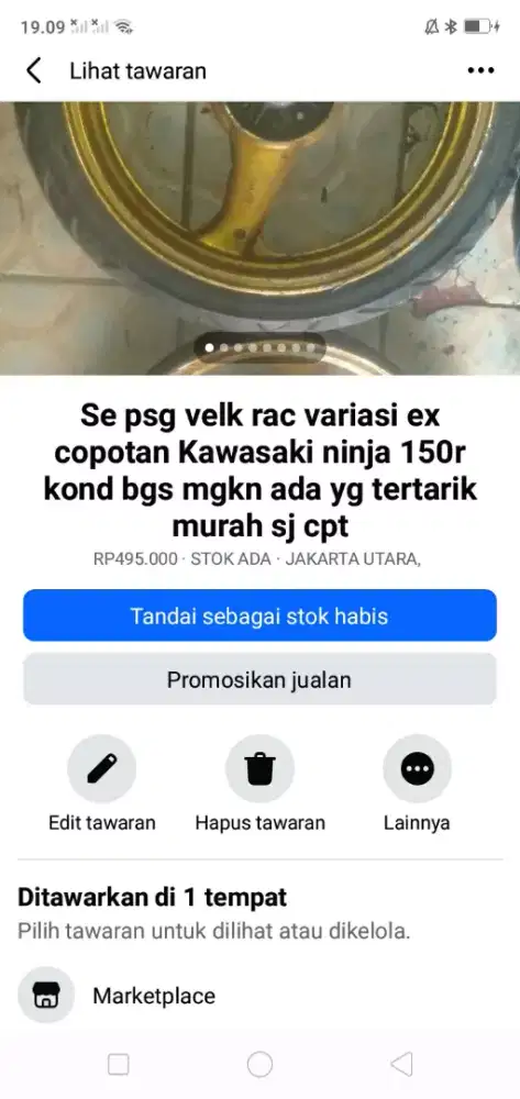 Se psg velk rac variasi ex copotan ninja R150 kond bgs hrg murah sj