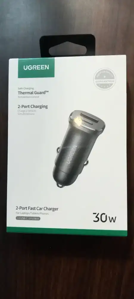 UGREEN Car Charger Mobil Dual Port USB A Fast Charging 30w | 25845