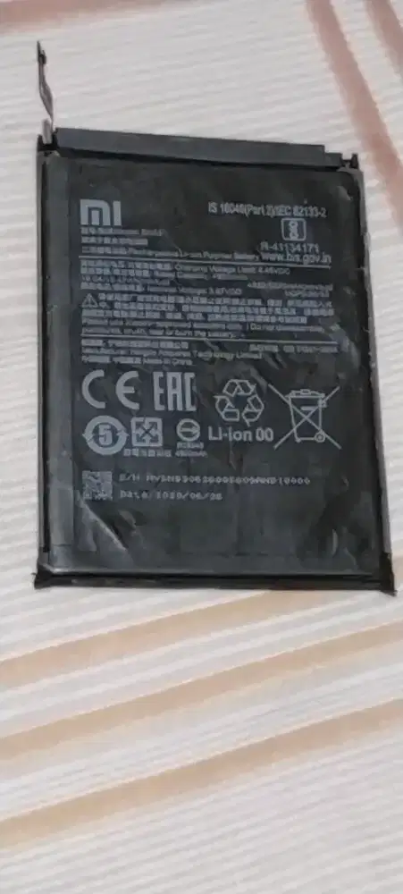 Original Baterai Redmi Note 9 probekas Normal!.