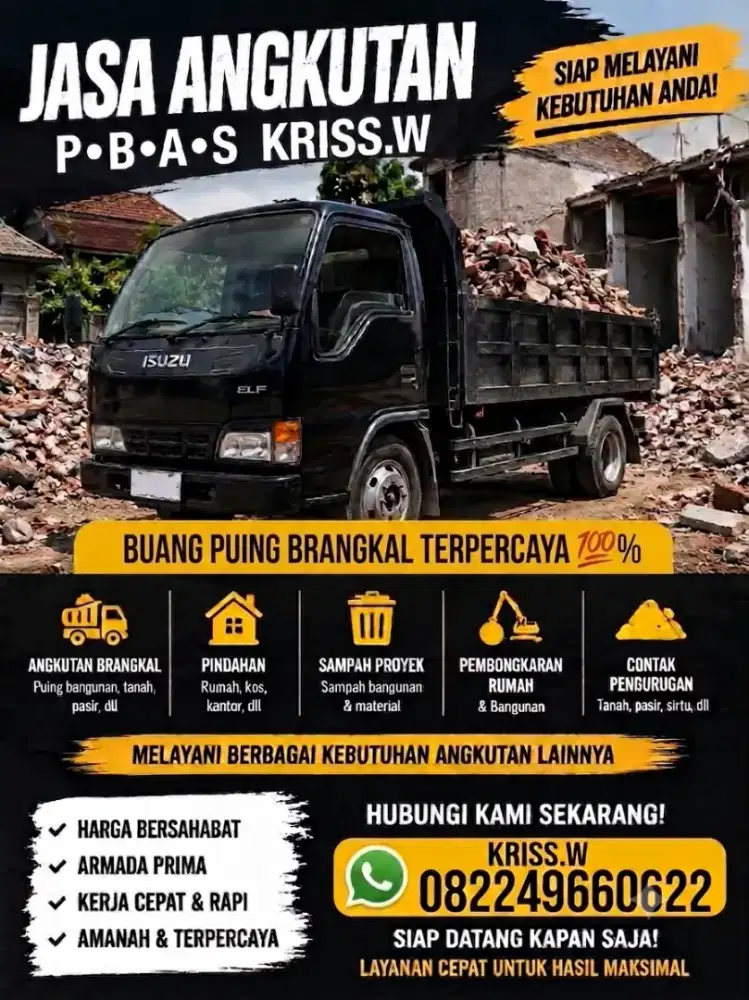Terima jasa angkutan buang puing