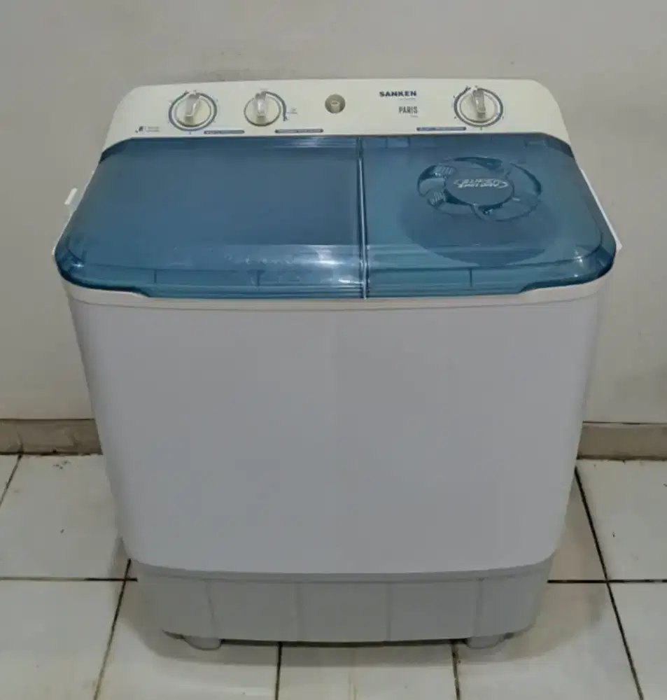 MESIN CUCI SANKEN XTRA LOW WATT HEMAT LISTRIK BAGUS & LANCAR SEMUA
