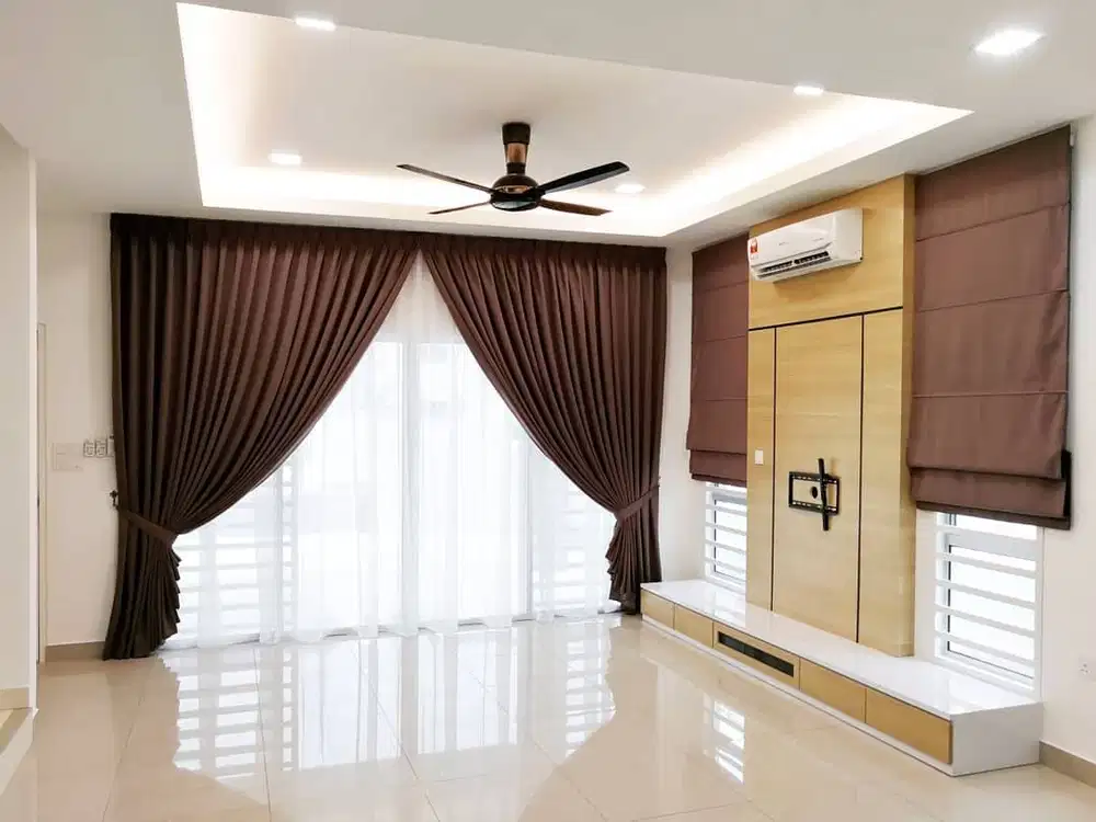 Jasa Pasang Gorden Custom Wallpaper Dinding 3D Gordyn Hordeng Korden