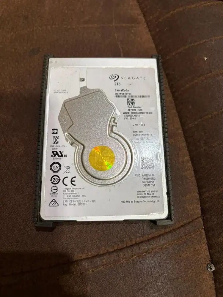 HDD 2TB Seagate 2,5 Inch 100% Health Murah