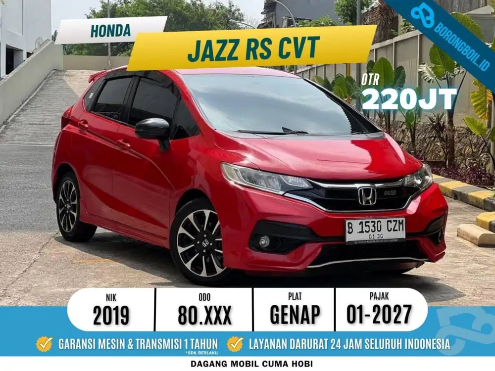 TERMURAHH HONDA JAZZ 1.5 RS CVT CKD AT 2019 Merah