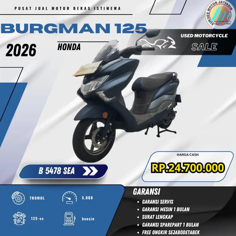 BURGMAN 125 2026 BISA PAYMENT SPYLATER KREDIVO & CC (SUKSESMOTOR)