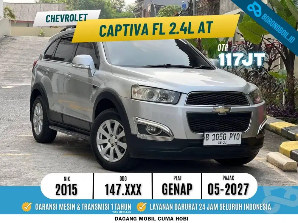 TERMURAHH Chevrolet Captiva FL 2.4L Bensin 2015 Silver