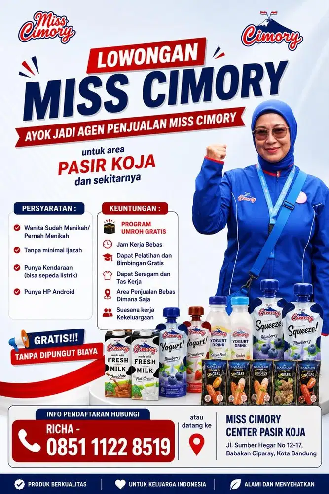 LOWONGAN MISS CIMORY BANDUNG