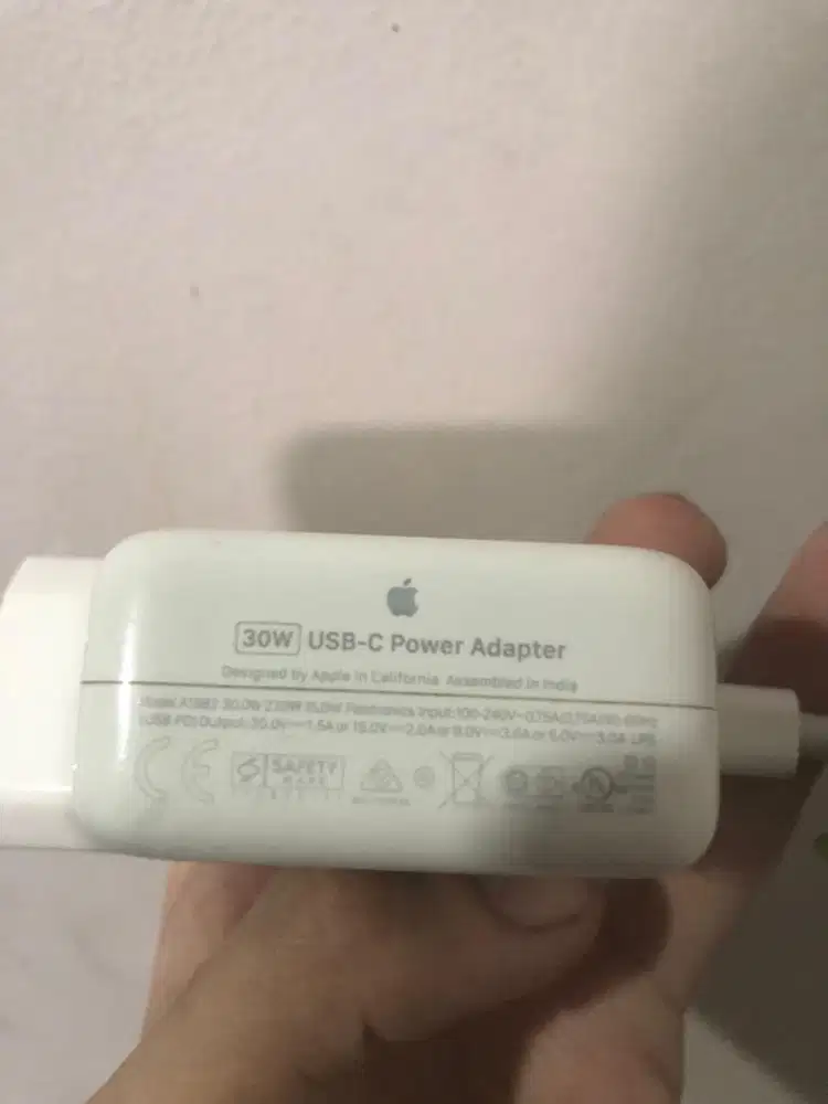 Power Adaptor Apple 30W Type C dan Kabel type C Original
