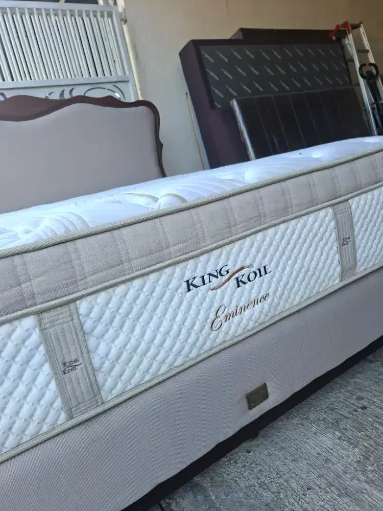 King koil set dipan sandaran asli bawaan king koil uk 180x200