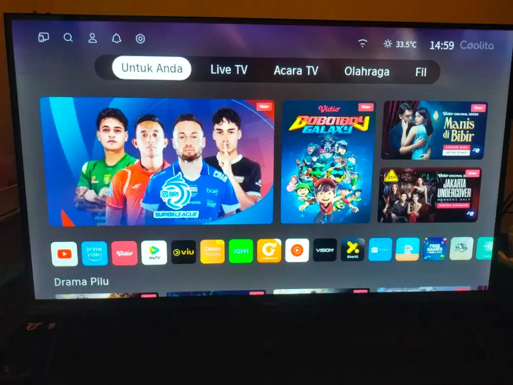 DI JUAL SMART TV MULUS 99%