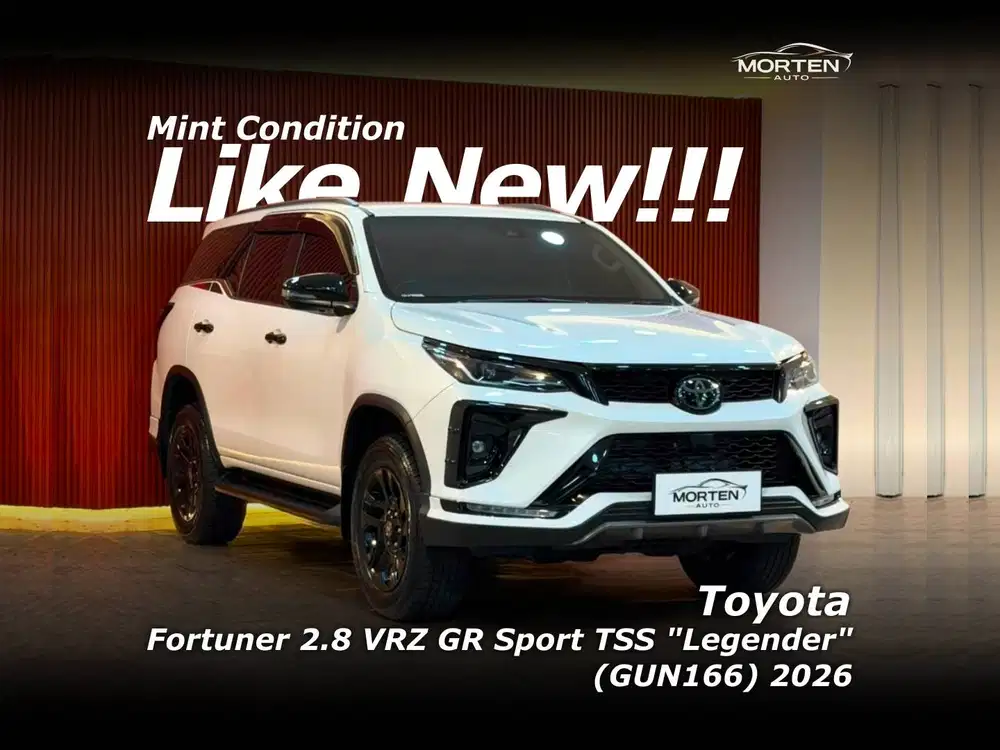 [LIKE NEW!!!] Toyota Fortuner 2.8 VRZ GR Sport TSS Legender 2026