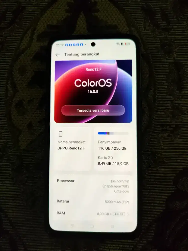 Jual oppo reno 12 F