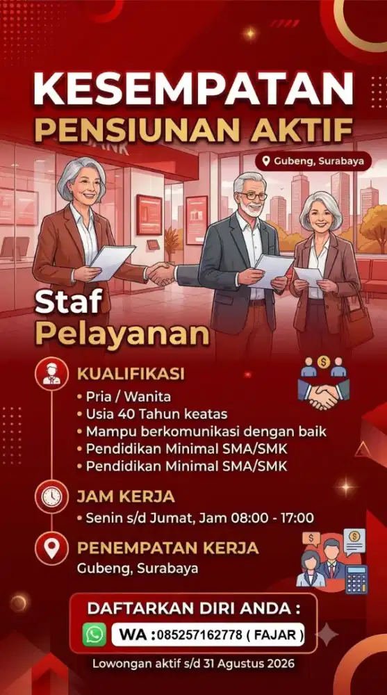Lowongan Staff Pelayanan