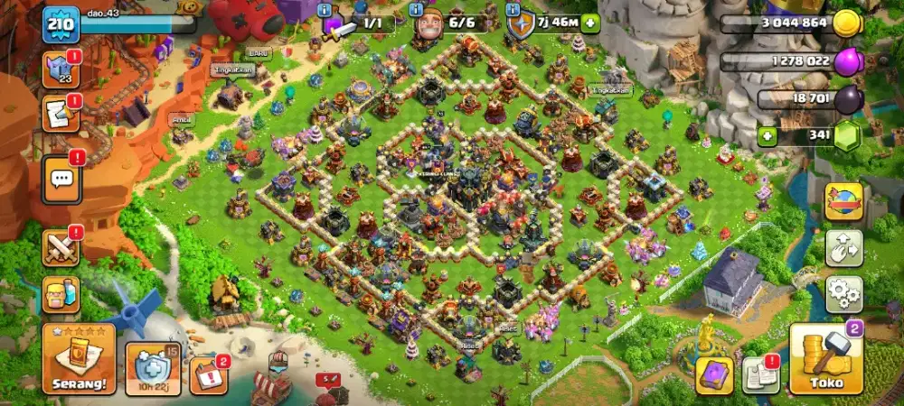 Akun Coc Th17 New