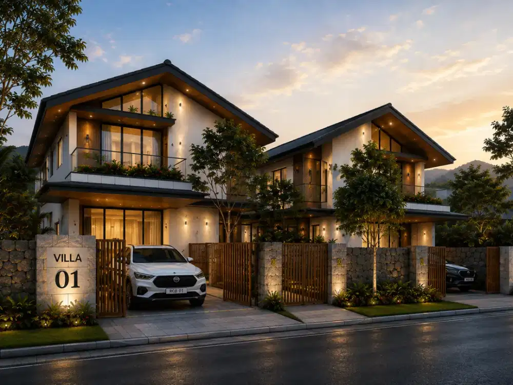RUMAH VILLA 282M² DI MAINROAD SERSAN BAJURI DEKAT SETIABUDI KOTA BANDUNG, BONUS KOLAM AIR HANGAT!