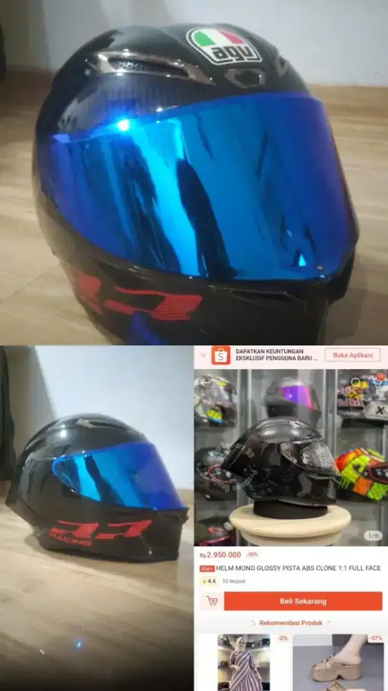 Helm agv pista full face