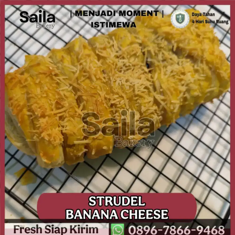 Strudel Banana Cheese Full Box Saila Bakery Surabaya Fresh Siap Kirim