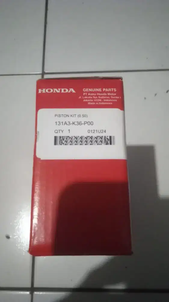 Seher Honda Vario type 131A3-K36-P00 Over Size 50 Baru