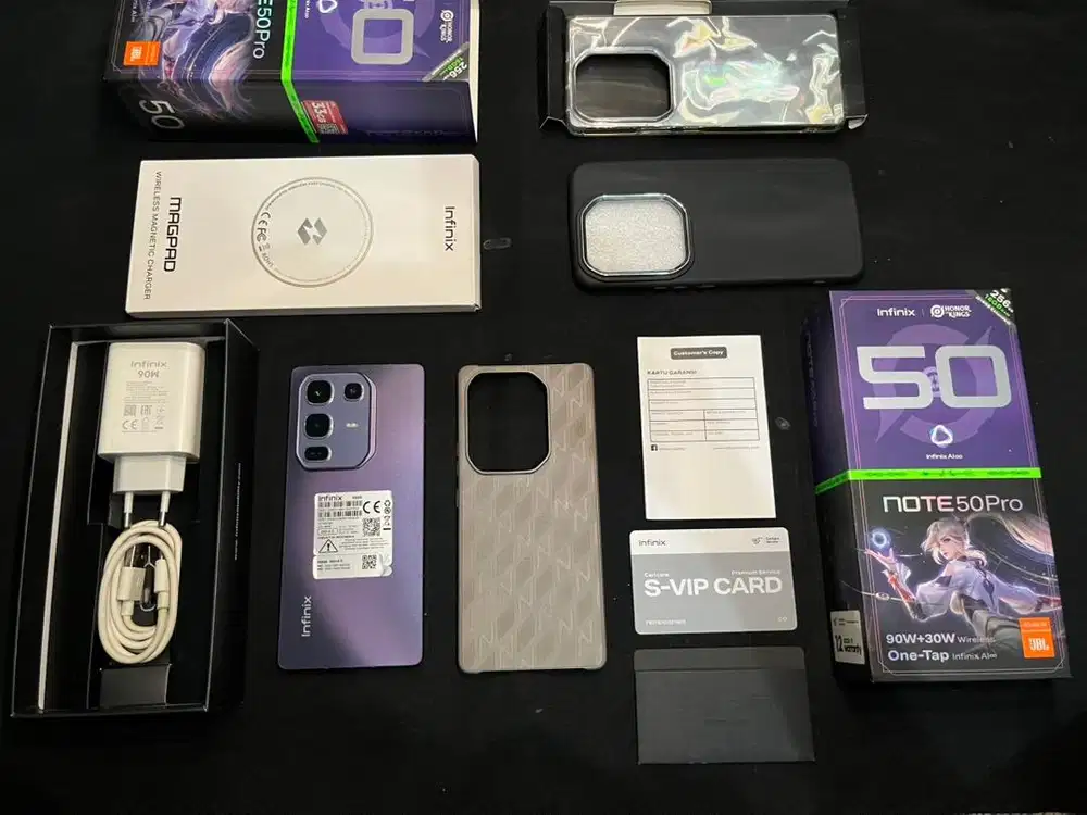 INFINIX NOTE 50 PRO 8/256 98% MULUS FULLSET ORIGINAL BAWAAN LENGKAP