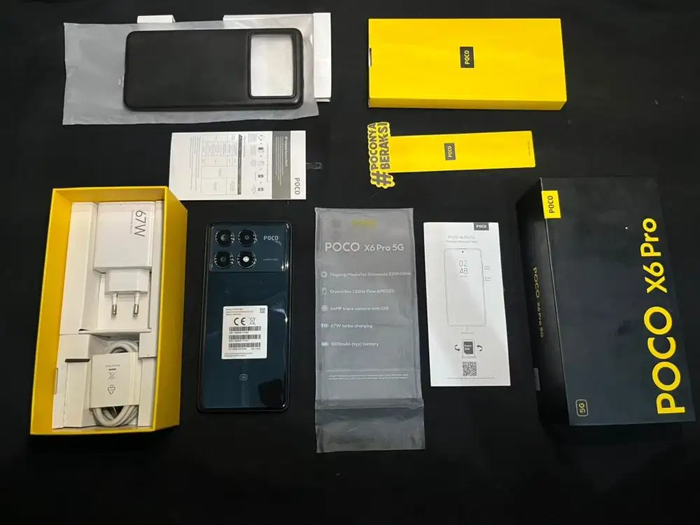 POCO X6 PRO 12/512 MULUS FULLSET ORIGINAL LENGKAP SEGEL NORMAL