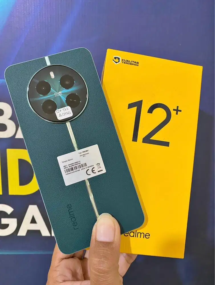 Realme 12+ 5g ram 8+8/256 fulset ori