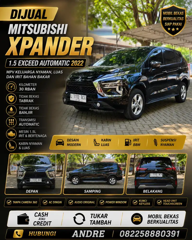 Mitsubishi Xpander 1.5 Exceed Automatic 2022 Facelift