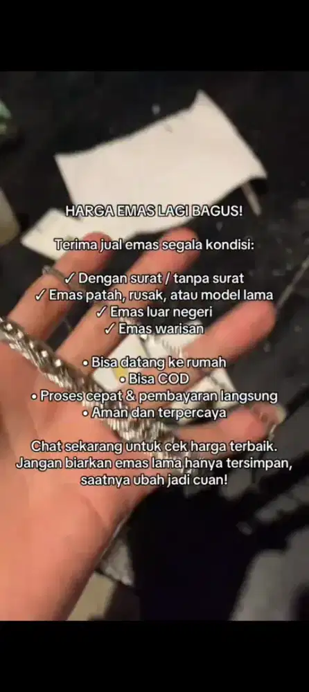 Terima jual Emas/LM & Berlian