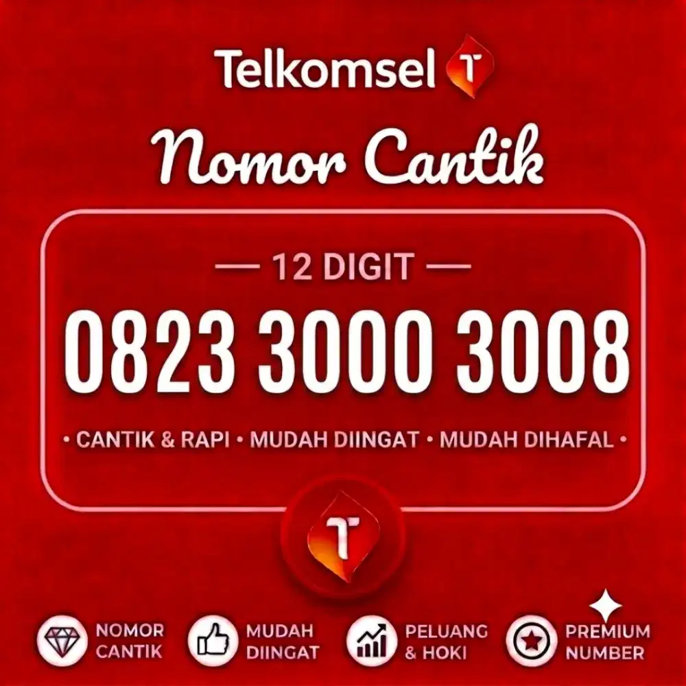 Nomor Cantik Telkomsel 3000 3008