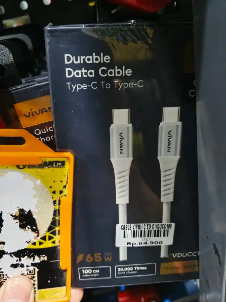 KABEL DATA C to C VIVAN 65Watt PD VDUCC100