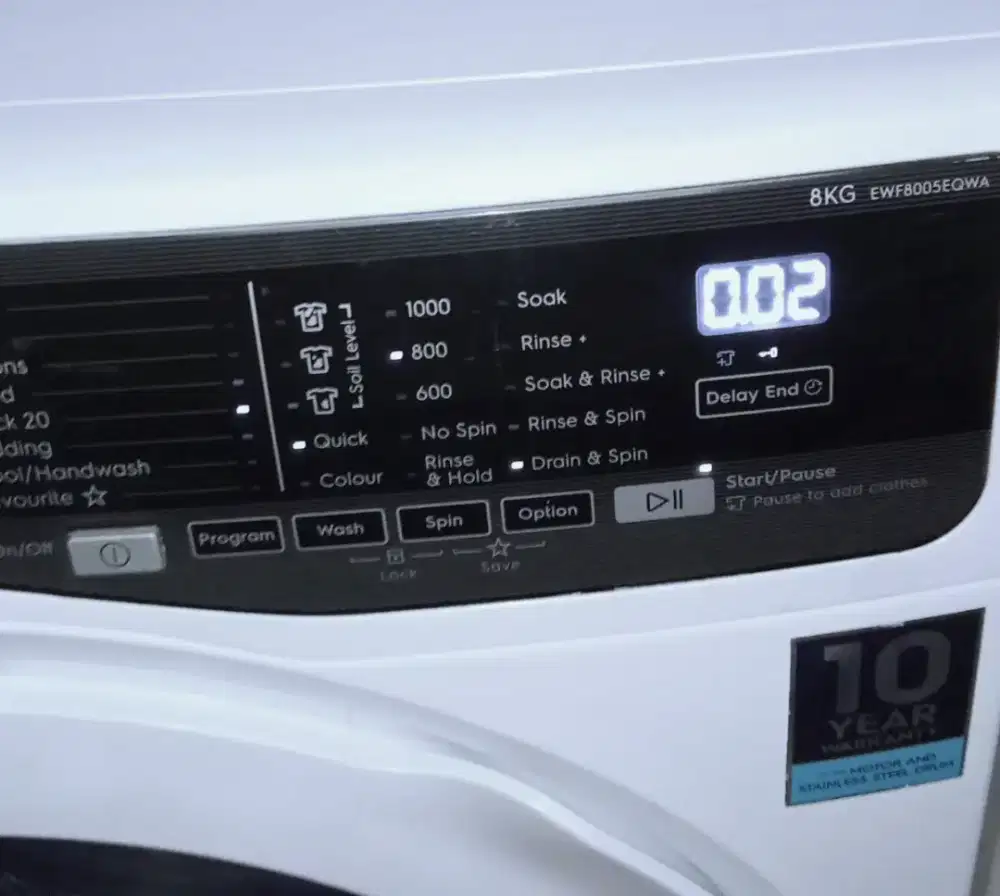 Bu cepat Mesin cuci frontloading Electrolux 8kg seri hijab,LIKE NEW