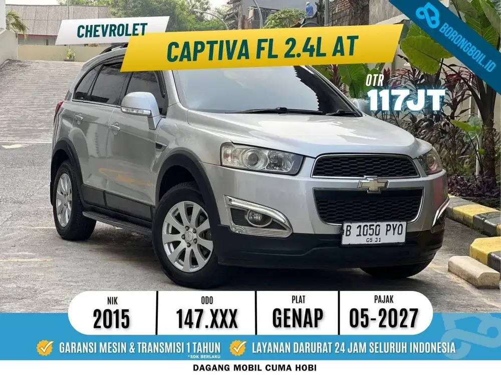MURAH CHEVROLET CAPTIVA FL 2.4L MATIC 2015 BENSIN ABU ISTIMEWA