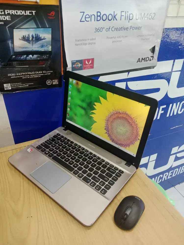 PROMO SIAP KULIAH LAPTOP ASUS X441B AMD A9 RAM 4GB HDD 1000GB