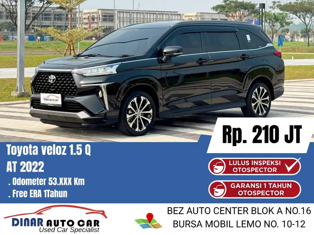 (22Jt) Avanza New Veloz 1.5 Q 2022 At Matic Warenty 1Th*Dinar AutoCar