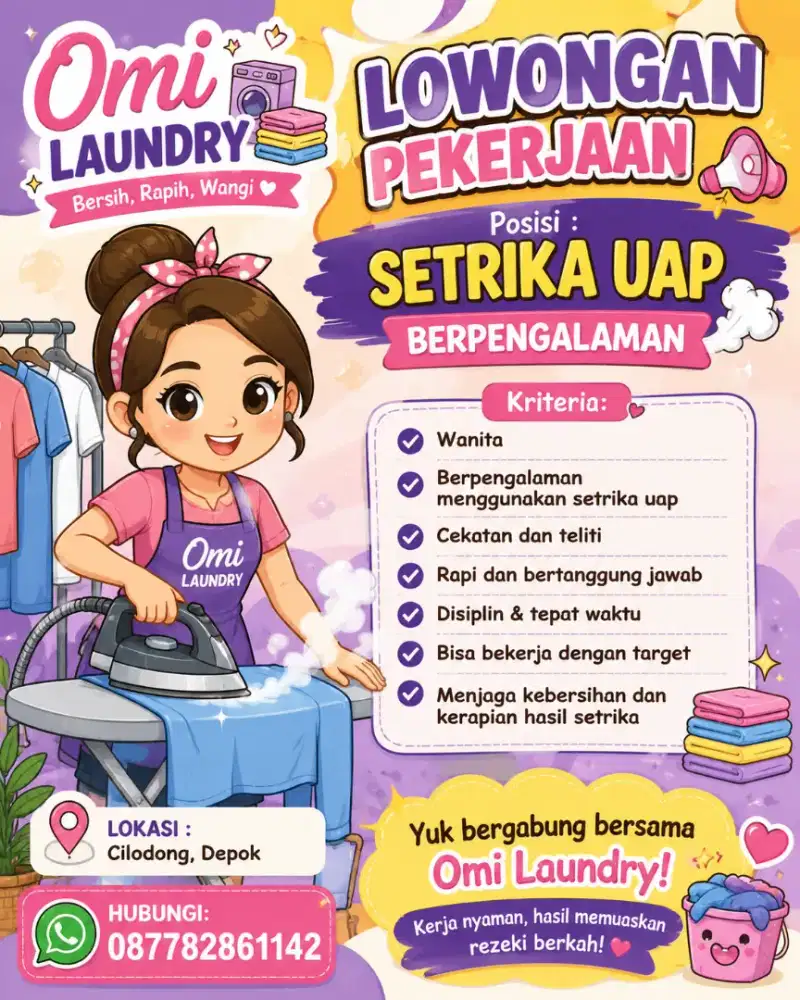 Lowongan kerja londry
