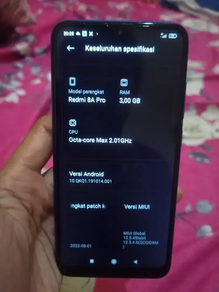 Redmi 8a pro ram 3/32