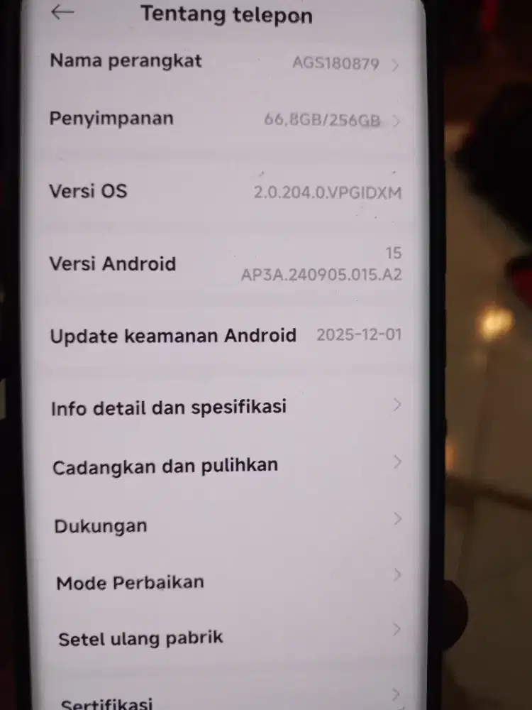 note15  8/256 seperti baru