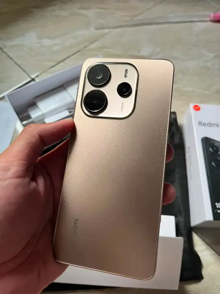 Redmi Note 14 4G 8/256 Gold Fullset mulus seperti baru
