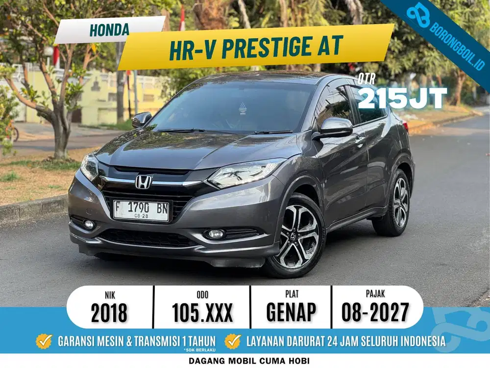 TDP MULAI 8jt Hrv Prestige 1.8 AT 2018 Service Record