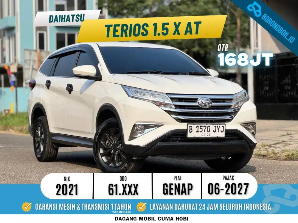 TERMURAH DAIHATSU TERIOS X 1.5 At 2021 PUTIH LOW KM ISTIMEWA SIAP PAKE
