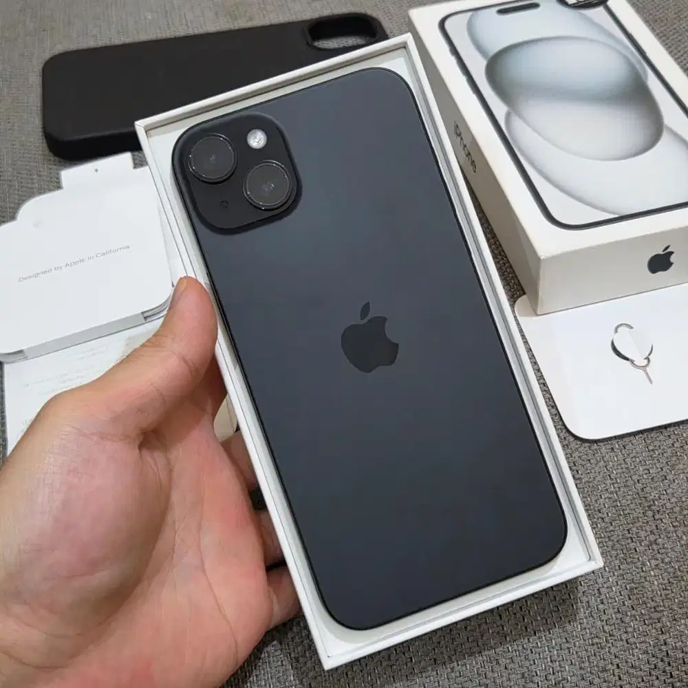 Apple Iphone 15 PLUS 128GB Black Resmi Full Original