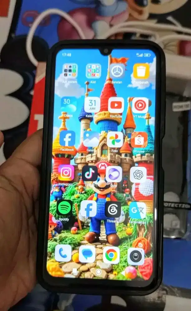 HANDPHONE REDMI 13C RAM 6+128 GB FULLSET