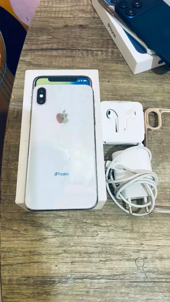 IPHONE X 64GB SILVER FULLSET