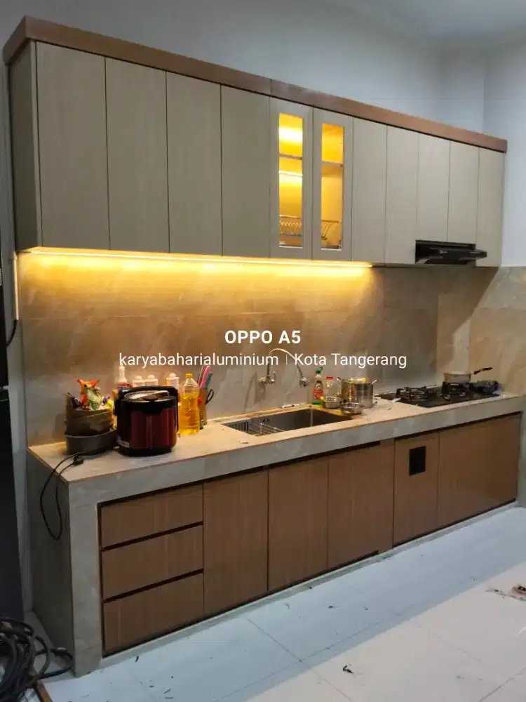 Kitchen set aluminium acp double layer