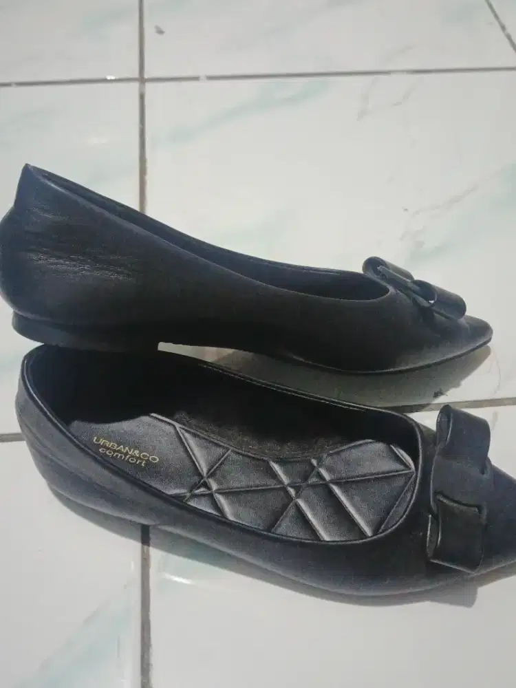 Urban & Co Original | Flatshoes Hitam | Flatshoes Wanita