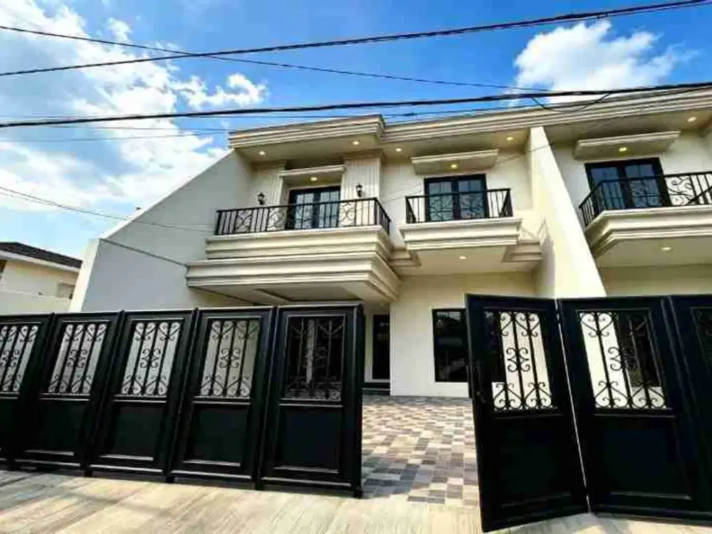 Rumah Baru Lux 2 Lantai 4+1 KT di Perumahan Kejaksaan Pondok Bambu – Turun Harga 2,9 M