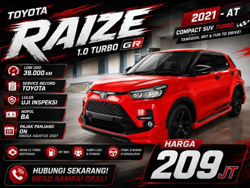 Toyota Raize 1.0 Turbo GR 2021